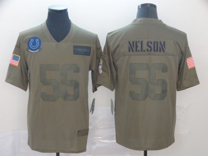 Men's Indianapolis Colts #56 Quenton Nelson 2019 Camo Salute To Service Limited Stitched NFL Jersey